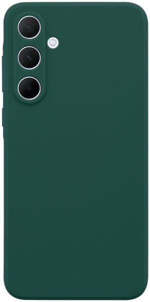 Samsung Galaxy A35 5G (SM-A356B) szilikon tok kameravédővel matt sötétzöld