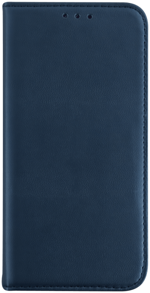 Apple iPhone 16 oldalra nyíló flipes bőrtok asztali tartó funkciós sötétkék