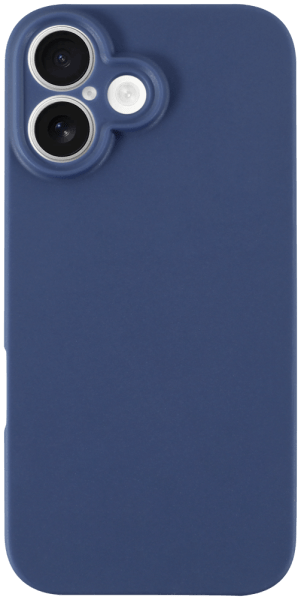 Apple iPhone 16 szilikon tok kameravédővel matt sötétkék