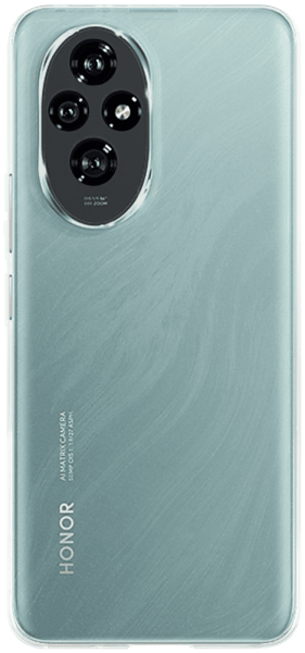 Honor 200 szilikon tok közepesen ütésálló kameravédővel átlátszó