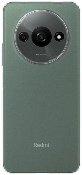 Xiaomi Redmi A3 szilikon tok közepesen ütésálló kameravédővel átlátszó