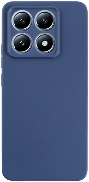 Xiaomi 14T szilikon tok kameravédővel matt sötétkék