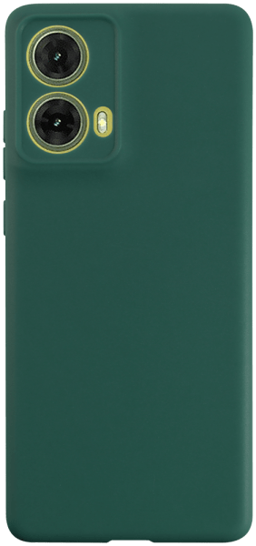 Motorola Moto G85 szilikon tok kameravédővel matt sötétzöld