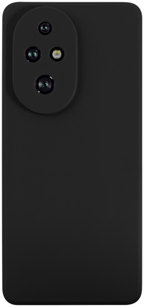 Honor 200 Pro szilikon tok kameravédővel matt fekete
