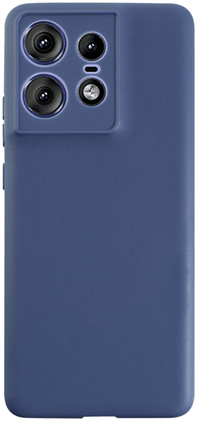 Motorola Edge 50 Pro szilikon tok kameravédővel matt sötétkék