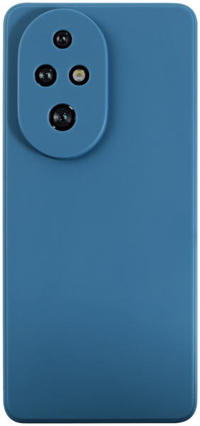 Honor 200 Pro szilikon tok kameravédővel matt sötétkék