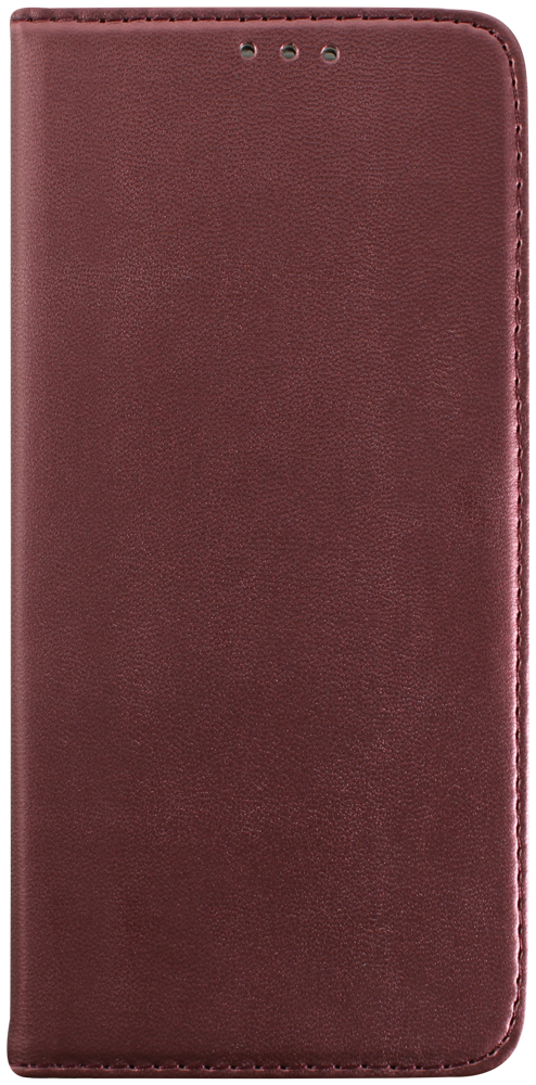 Motorola Moto G04 oldalra nyíló flipes bőrtok asztali tartó funkciós bordó