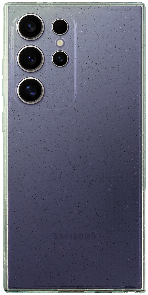 Samsung Galaxy S24 Ultra (SM-S928B) szilikon tok kameravédővel csillogó átlátszó