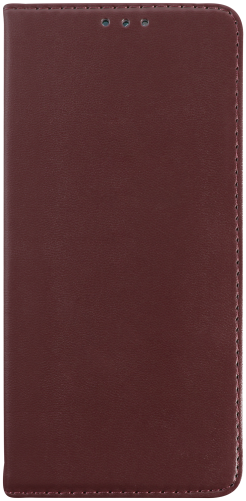 Motorola Edge 50 Pro oldalra nyíló flipes bőrtok asztali tartó funkciós bordó