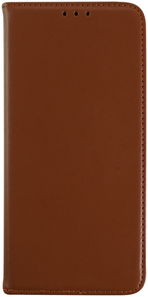 Apple iPhone 16 Pro Max oldalra nyíló flipes bőrtok valódi bőr barna