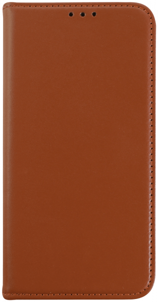 Apple iPhone 16 Pro oldalra nyíló flipes bőrtok valódi bőr barna