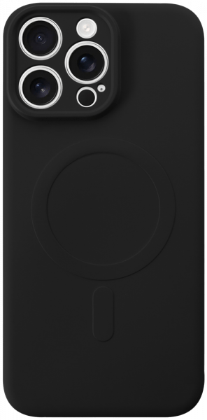 Apple iPhone 16 Pro Max szilikon tok gyári MagSafe kameravédővel fekete
