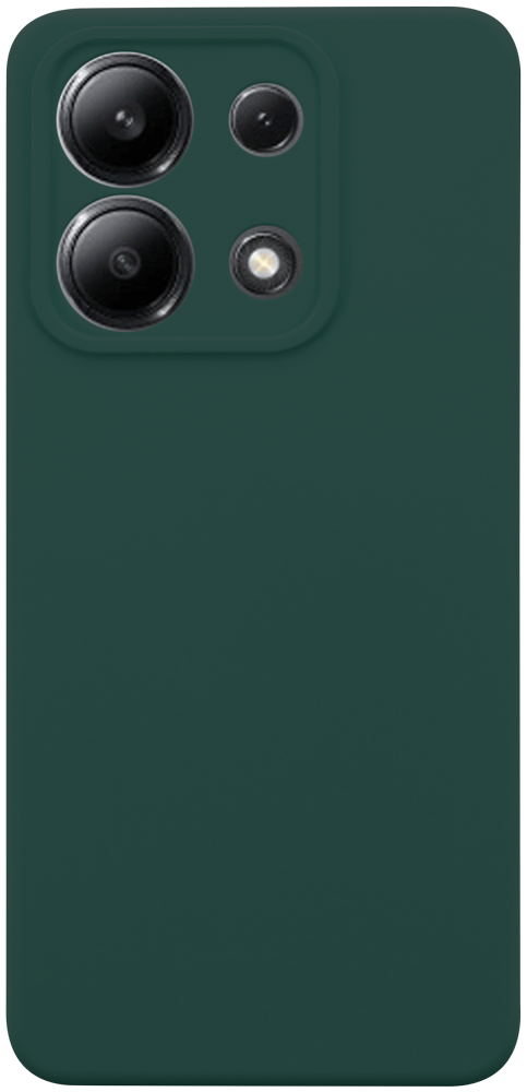 Xiaomi Redmi Note 13 4G szilikon tok kameravédővel matt sötétzöld