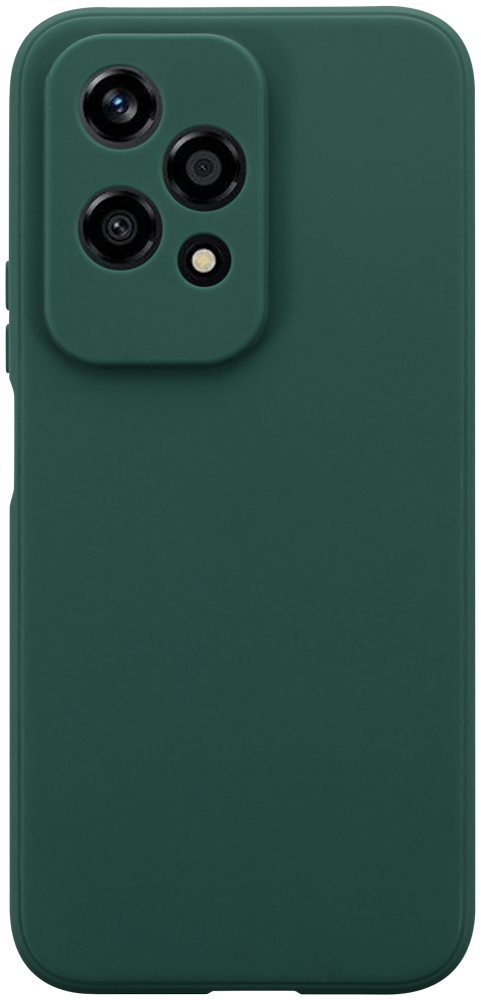 Honor 200 Lite szilikon tok kameravédővel matt sötétzöld