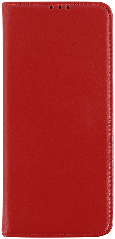 Xiaomi Redmi Note 13 5G oldalra nyíló flipes bőrtok valódi bőr piros