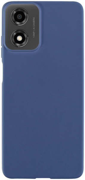 Motorola Moto E14 szilikon tok matt sötétkék
