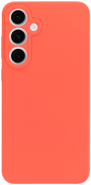 Samsung Galaxy S24 FE (SM-S721B/DS) szilikon tok kameravédővel matt barackszínű