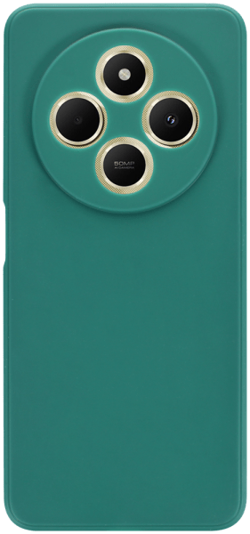 Xiaomi Redmi 14C szilikon tok kameravédővel matt sötétzöld