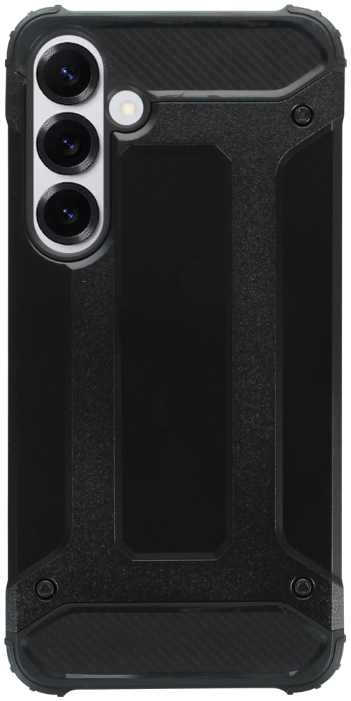 Samsung Galaxy S25 Plus (SM-S936B) ütésálló tok légpárnás sarkas, hibrid Forcell Armor fekete