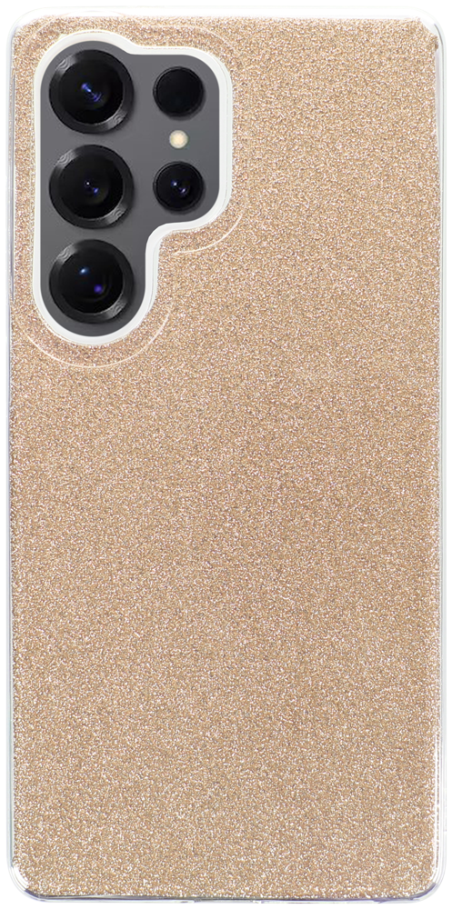 Samsung Galaxy S25 Ultra (SM-S938B) szilikon tok csillogó hátlap arany