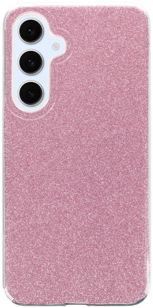 Samsung Galaxy S24 FE (SM-S721B/DS) szilikon tok csillogó hátlap rózsaszín