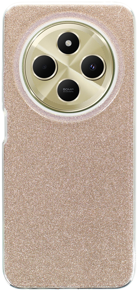 Xiaomi Redmi 14C szilikon tok csillogó hátlap arany