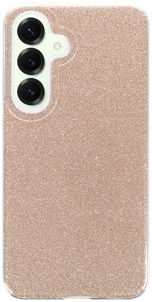 Samsung Galaxy S25 (SM-S931B) szilikon tok csillogó hátlap arany