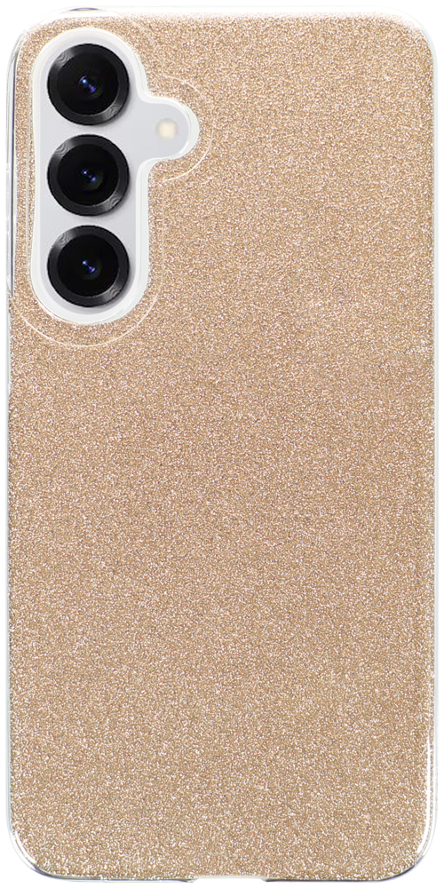Samsung Galaxy S25 Plus (SM-S936B) szilikon tok csillogó hátlap arany