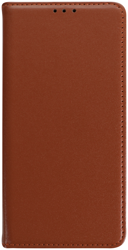 Samsung Galaxy S25 (SM-S931B) oldalra nyíló flipes bőrtok valódi bőr barna