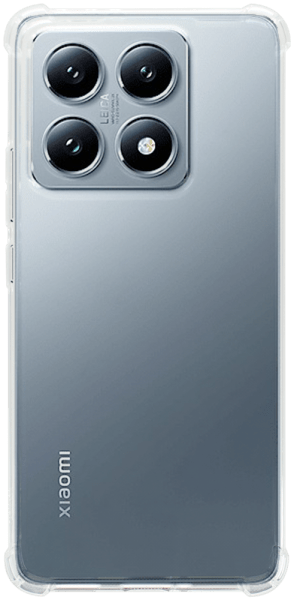 Xiaomi 14T szilikon tok közepesen ütésálló légpárnás sarok kameravédővel átlátszó