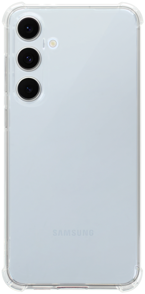 Samsung Galaxy S24 FE (SM-S721B/DS) szilikon tok közepesen ütésálló légpárnás sarok kameravédővel átlátszó