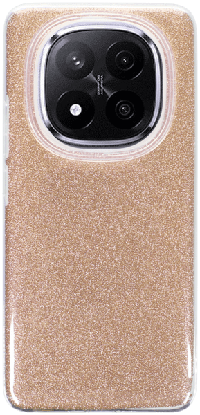 Xiaomi Redmi Note 14 Pro Plus 5G szilikon tok csillogó hátlap arany