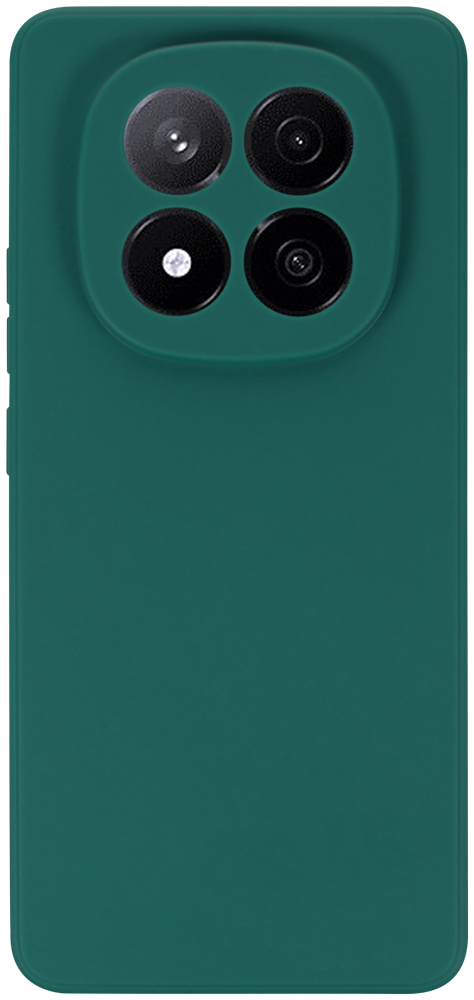 Xiaomi Redmi Note 14 Pro Plus 5G szilikon tok kameravédővel matt sötétzöld