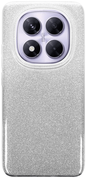 Xiaomi Redmi Note 14 Pro 5G szilikon tok csillogó hátlap ezüst