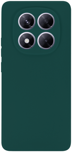 Xiaomi Redmi Note 14 Pro 5G szilikon tok kameravédővel matt sötétzöld