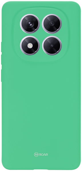 Xiaomi Redmi Note 14 Pro 5G szilikon tok gyári ROAR kameravédővel mentazöld