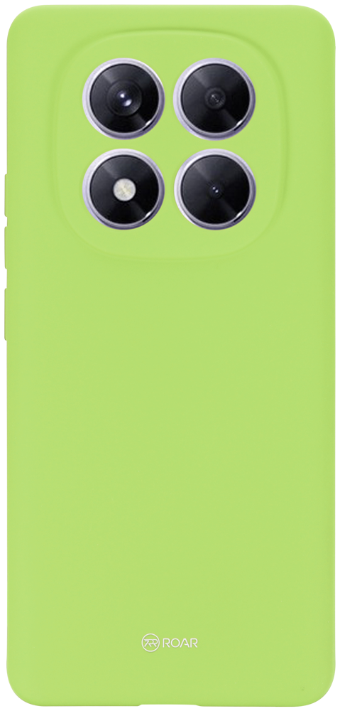 Xiaomi Redmi Note 14 Pro 5G szilikon tok gyári ROAR kameravédővel világoszöld