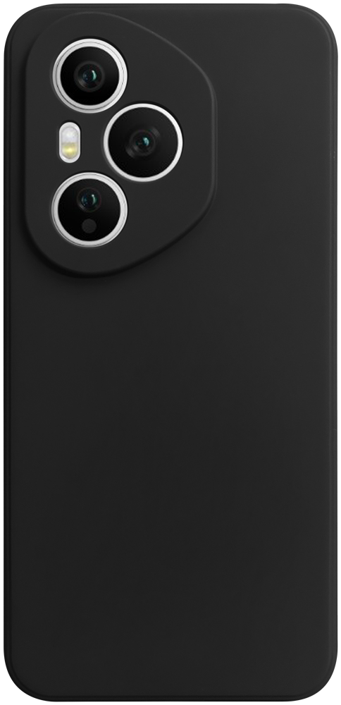 Honor 400 Pro szilikon tok kameravédővel matt fekete