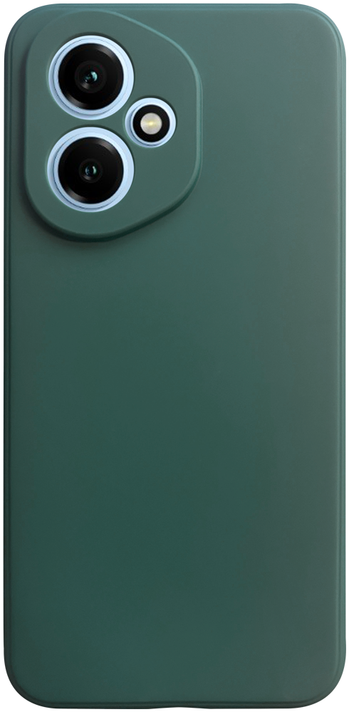 Honor 400 szilikon tok kameravédővel matt sötétzöld