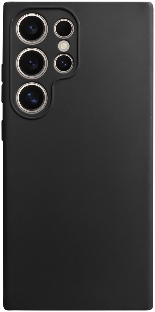 Samsung Galaxy S24 Ultra (SM-S928B) szilikon tok kameravédővel matt fekete