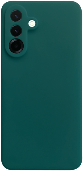 Samsung Galaxy A36 5G (SM-A366B/DS) szilikon tok kameravédővel matt sötétzöld