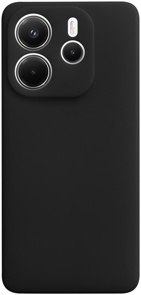 Xiaomi Redmi Note 14 4G szilikon tok kameravédővel matt fekete