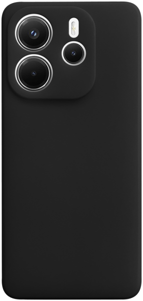 Xiaomi Redmi Note 14 4G szilikon tok kameravédővel matt fekete