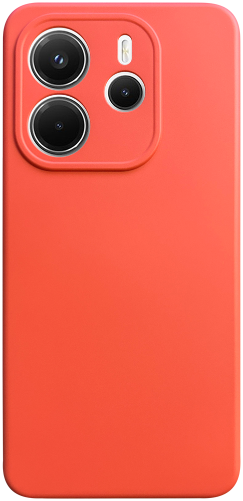 Xiaomi Redmi Note 14 4G szilikon tok kameravédővel matt barackszínű