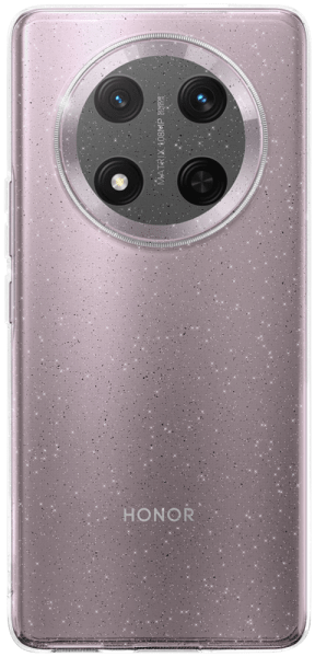 Honor Magic 7 Lite szilikon tok kameravédővel csillogó átlátszó