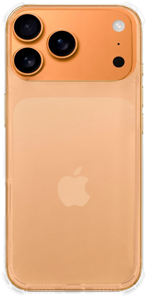 Apple iPhone 17 Pro Max szilikon tok közepesen ütésálló légpárnás sarok átlátszó