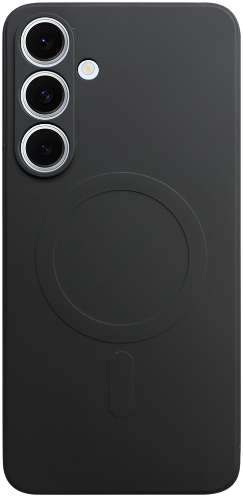 Samsung Galaxy S24 FE (SM-S721B/DS) szilikon tok gyári MagSafe kameravédővel fekete