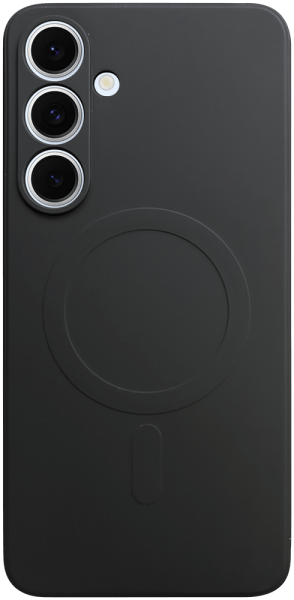 Samsung Galaxy S24 FE (SM-S721B/DS) szilikon tok gyári MagSafe kameravédővel fekete