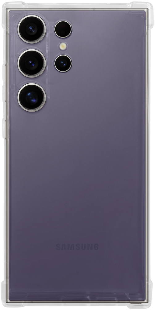 Samsung Galaxy S24 Ultra (SM-S928B) szilikon tok közepesen ütésálló légpárnás sarok kameravédővel átlátszó