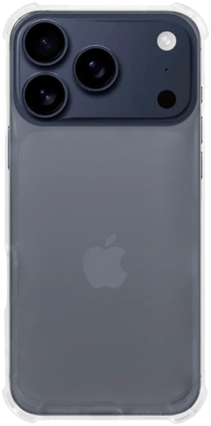 Apple iPhone 17 Pro szilikon tok közepesen ütésálló légpárnás sarok átlátszó